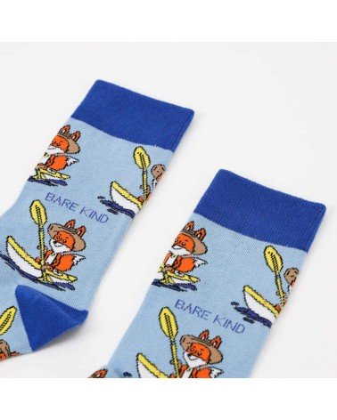 Rette die Füchse - Bambus Socken Bare Kind socke kuschelsocken für damen lustig herren farbige coole socken