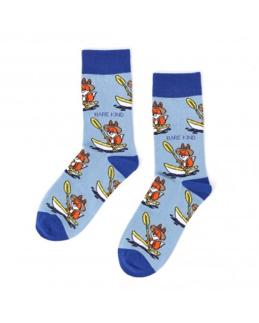 Rette die Füchse - Bambus Socken Bare Kind socke kuschelsocken für damen lustig herren farbige coole socken