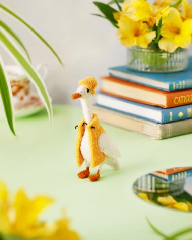 Walter le canard - Objet déco Sew Heart Felt original kitatori suisse