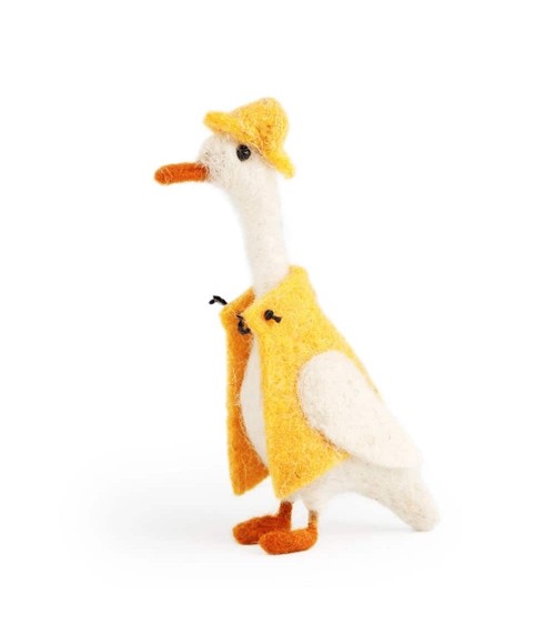 Walter le canard - Objet déco Sew Heart Felt original kitatori suisse