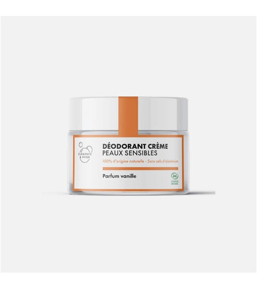 Pelle sensibile - vaniglia - Deodorante naturale in crema Clémence et Vivien cosmetici naturali cosmeci svizzeri