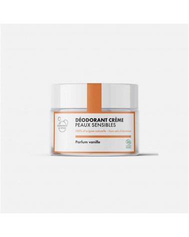 Pelle sensibile - vaniglia - Deodorante naturale in crema Clémence et Vivien cosmetici naturali cosmeci svizzeri