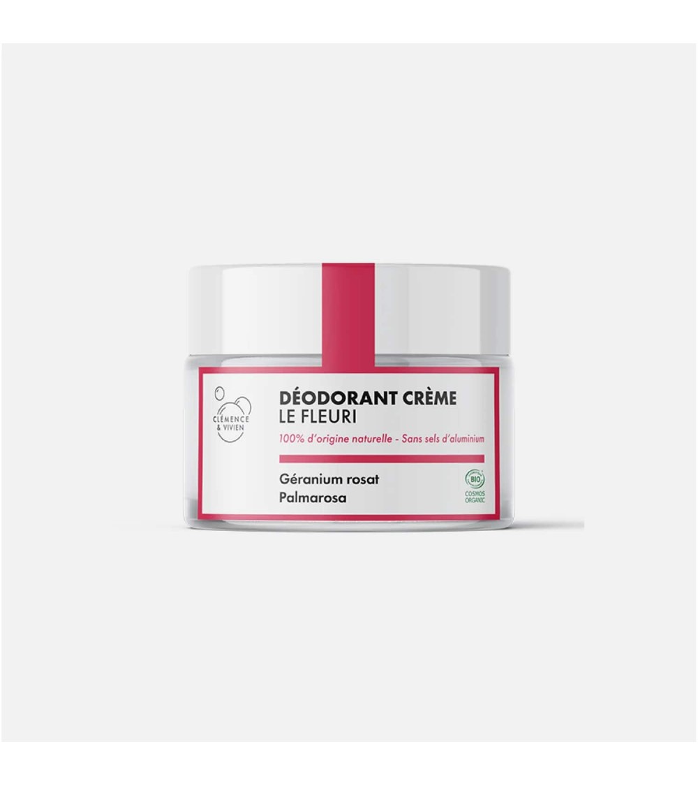 Le fleuri - Deodorante naturale in crema Clémence et Vivien cosmetici naturali cosmeci svizzeri