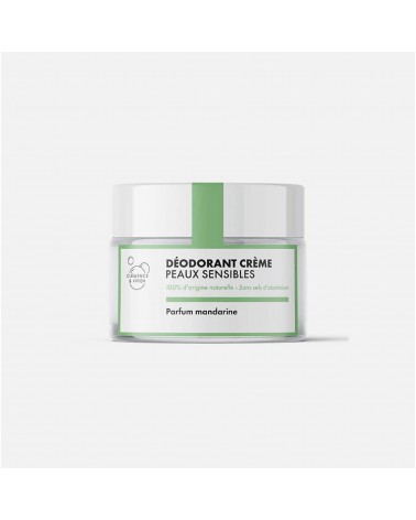 Sensitive skin - Tangerine - All natural deodorant Clémence et Vivien vegan cruelty free cosmetic compagnies