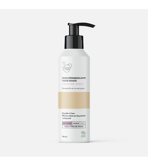 Olio struccante - Profumo di rosa e mughetto Clémence et Vivien cosmetici naturali cosmeci svizzeri