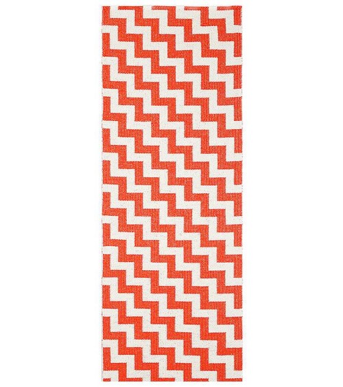 Tapis Vinyle - GUNNEL Rouge Brita Sweden tapis scandinave en vinyle lavable en machine de cuisine exterieur salon couloir