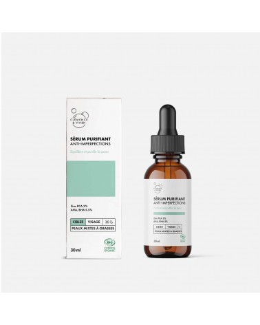 Purifying anti blemish serum Clémence et Vivien vegan cruelty free cosmetic compagnies