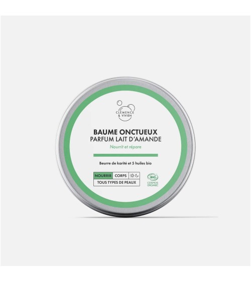 Balsamo untuoso - Profumo di latte di mandorla Clémence et Vivien cosmetici naturali cosmeci svizzeri