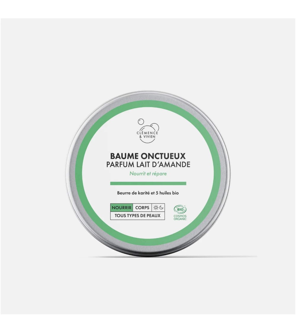 Creamy balm - Almond milk fragrance Clémence et Vivien vegan cruelty free cosmetic compagnies