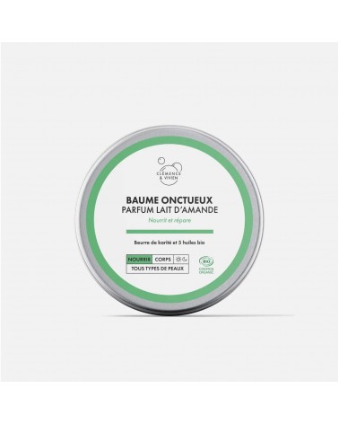 Creamy balm - Almond milk fragrance Clémence et Vivien vegan cruelty free cosmetic compagnies
