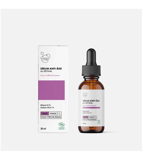 Siero anti età con retina Clémence et Vivien cosmetici naturali cosmeci svizzeri