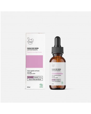 Antioxidant skin care oil Clémence et Vivien vegan cruelty free cosmetic compagnies