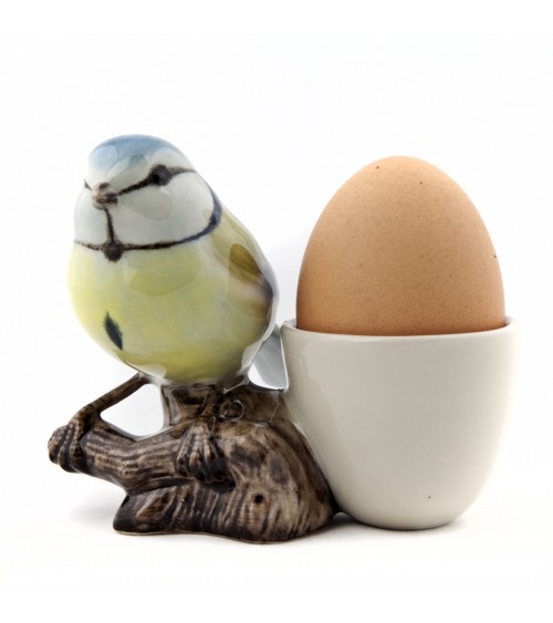 Mésange bleue - Coquetier original en céramique Quail Ceramics oeuf original design