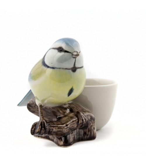 Cinciarella blu - Porta uovo in ceramica Quail Ceramics portauova design particolari