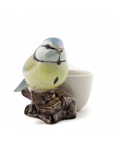 Cinciarella blu - Porta uovo in ceramica Quail Ceramics portauova design particolari