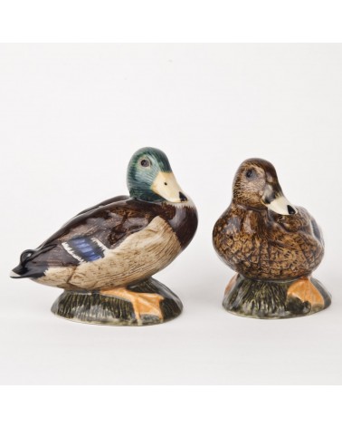Canard colvert - Salière et poivrier original en céramique Quail Ceramics design sel saliere poivrier salier poivrière