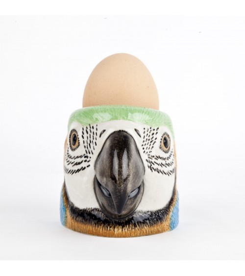 Perroquet Ara - Coquetier original en céramique Quail Ceramics oeuf original design