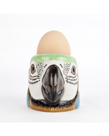 Perroquet Ara - Coquetier original en céramique Quail Ceramics oeuf original design