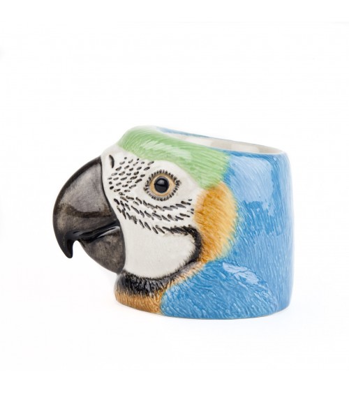 Perroquet Ara - Coquetier original en céramique Quail Ceramics oeuf original design