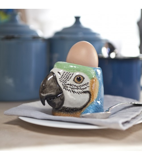 Perroquet Ara - Coquetier original en céramique Quail Ceramics oeuf original design
