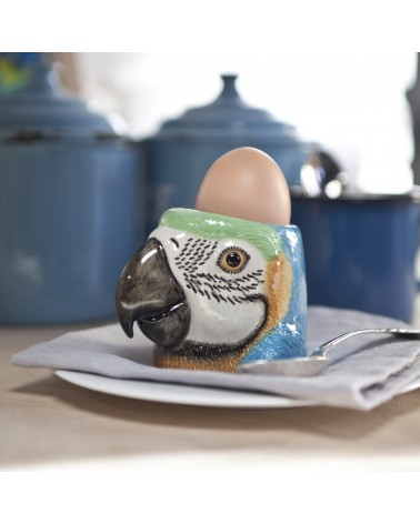 Perroquet Ara - Coquetier original en céramique Quail Ceramics oeuf original design