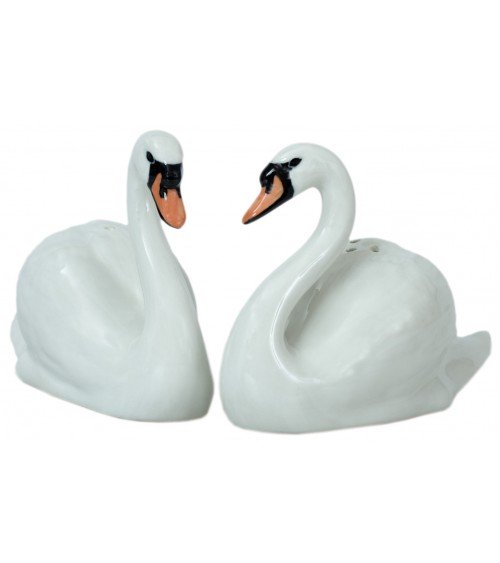 Swan - Table salt and pepper shakers Quail Ceramics pots set shaker cute unique cool
