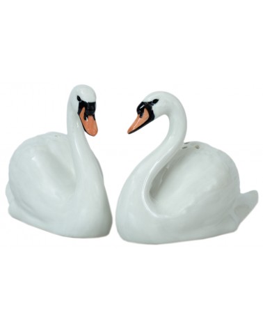 Swan - Table salt and pepper shakers Quail Ceramics pots set shaker cute unique cool