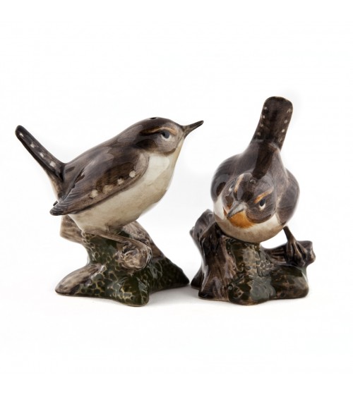 Troglodyte mignon - Salière et poivrier original en céramique Quail Ceramics design sel saliere poivrier salier poivrière