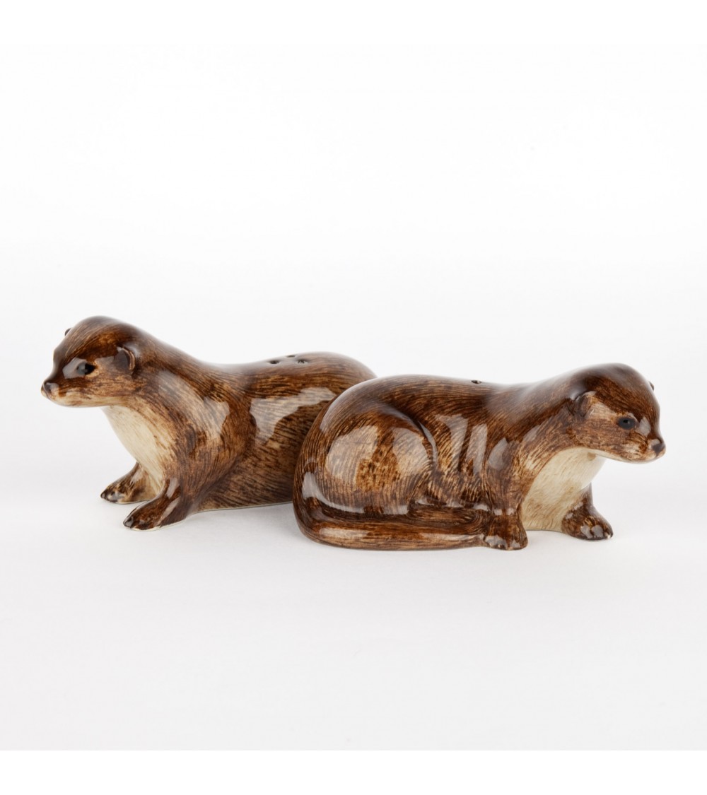 Otter - Table salt and pepper shakers Quail Ceramics pots set shaker cute unique cool