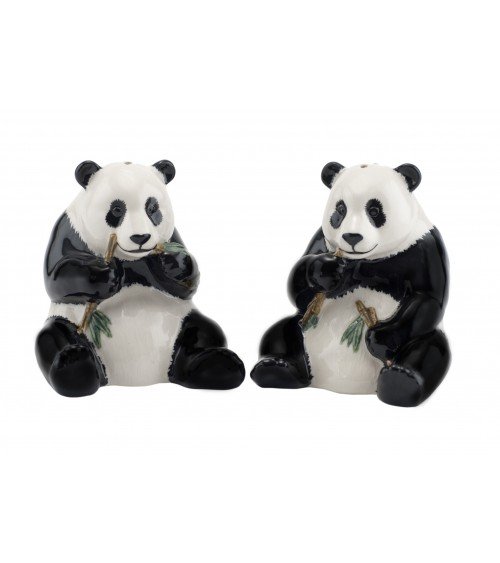 Panda - Table salt and pepper shakers Quail Ceramics pots set shaker cute unique cool