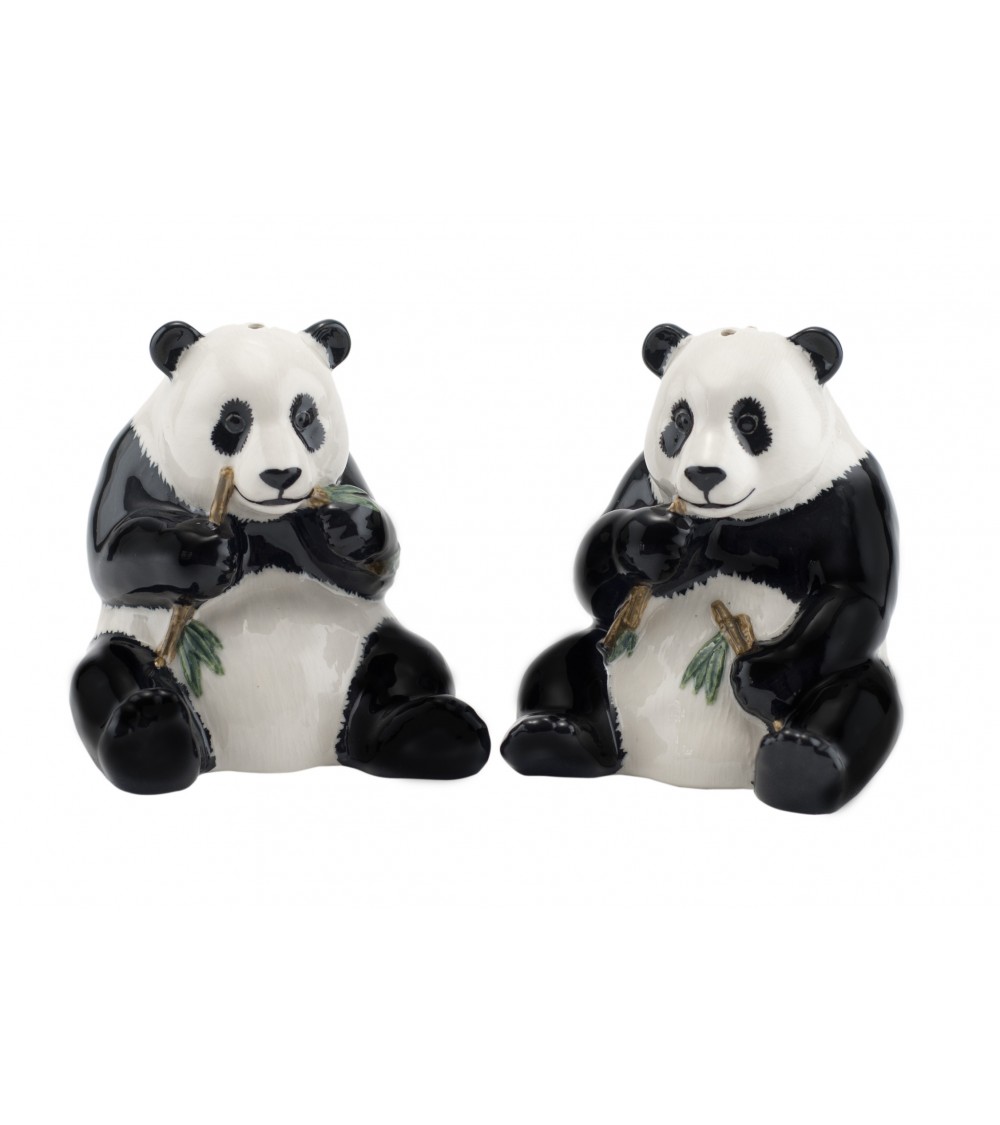 Panda - Table salt and pepper shakers Quail Ceramics pots set shaker cute unique cool