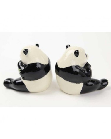 Panda - Table salt and pepper shakers Quail Ceramics pots set shaker cute unique cool