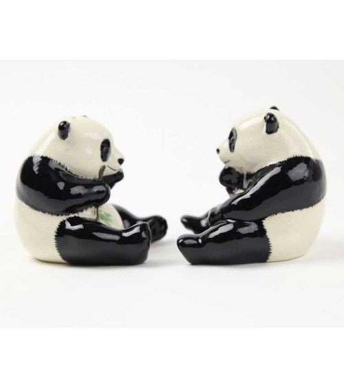 Panda - Table salt and pepper shakers Quail Ceramics pots set shaker cute unique cool