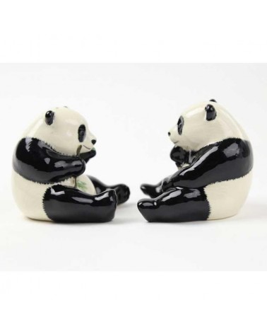 Panda - Table salt and pepper shakers Quail Ceramics pots set shaker cute unique cool