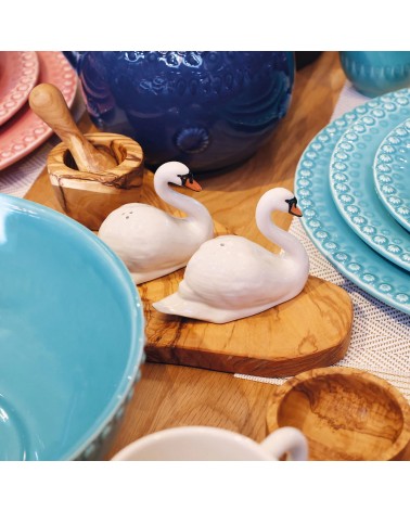 Swan - Table salt and pepper shakers Quail Ceramics pots set shaker cute unique cool