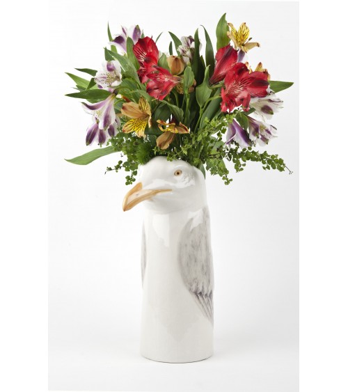Herring gull - Large Flower Vase Quail Ceramics table flower living room vase kitatori switzerland