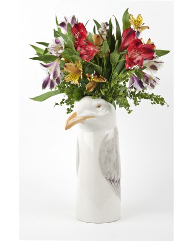 Herring gull - Large Flower Vase Quail Ceramics table flower living room vase kitatori switzerland