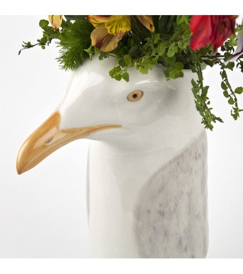 Herring gull - Large Flower Vase Quail Ceramics table flower living room vase kitatori switzerland