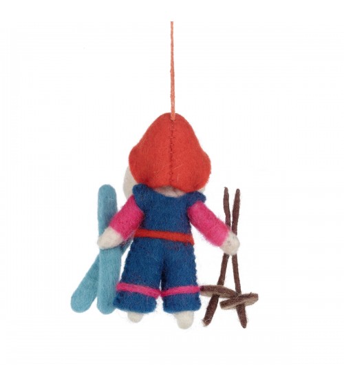 Porscha the skiing poodle - Christmas Tree Decoration Felt so good 2024 christmas decorations xmas tree decorations