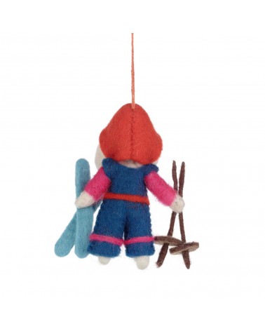 Porscha the skiing poodle - Christmas Tree Decoration Felt so good 2024 christmas decorations xmas tree decorations