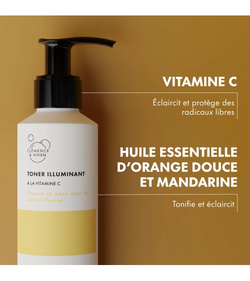 Toner illuminant à la vitamine C
