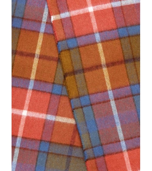 Grande Ruana Tartan ANTIQUE BUCHANAN - Mantella, poncho di lana Bronte by Moon donna elegante invernale kitatori svizzera
