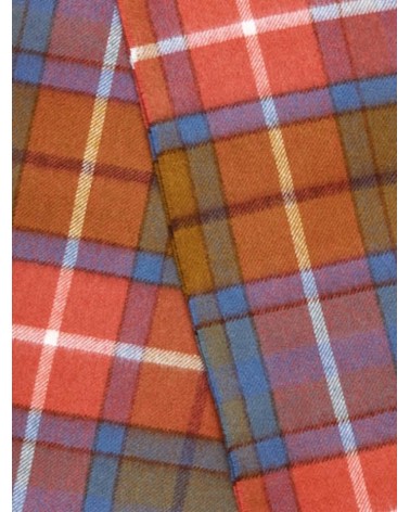Grande Ruana Tartan ANTIQUE BUCHANAN - Mantella, poncho di lana Bronte by Moon donna elegante invernale kitatori svizzera