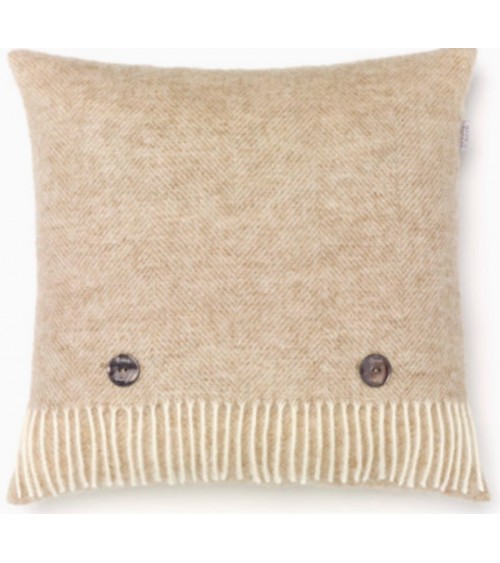 Cuscino in lana HERRINGBONE Beige - Cuscini decorativi per divano Bronte by Moon cuscini decorativi per divano deco di lusso ...