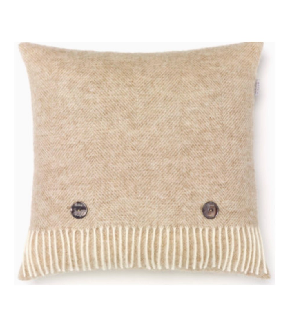 Cuscino in lana HERRINGBONE Beige - Cuscini decorativi per divano Bronte by Moon cuscini decorativi per divano deco di lusso ...