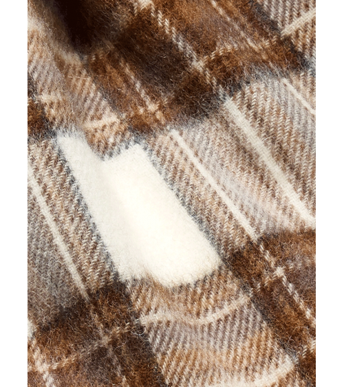 Tartan NATURAL DRESS STEWART - echarpe en laine merinos Bronte by Moon luxe pour femme homme Suisse Kitatori