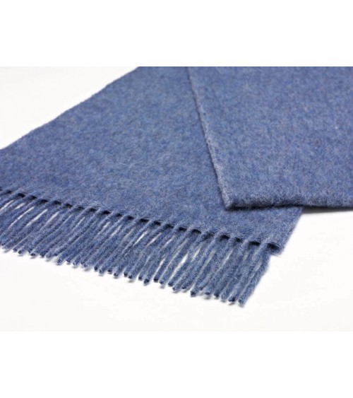 PLAIN Airforce - Blue merino wool scarf Bronte by Moon scarves for women mens scarf Kitatori Switzerland