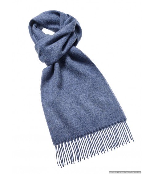 PLAIN Airforce - Blue merino wool scarf Bronte by Moon scarves for women mens scarf Kitatori Switzerland