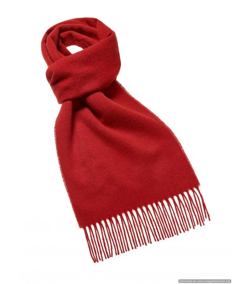 PLAIN Scarlet - Red merino wool scarf Bronte by Moon scarves for women mens scarf Kitatori Switzerland