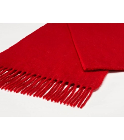 PLAIN Scarlet - Red merino wool scarf Bronte by Moon scarves for women mens scarf Kitatori Switzerland